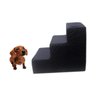 Escadinha Auxiliar Cachorro Idoso Até 30KG Subir Cama Preto - 6