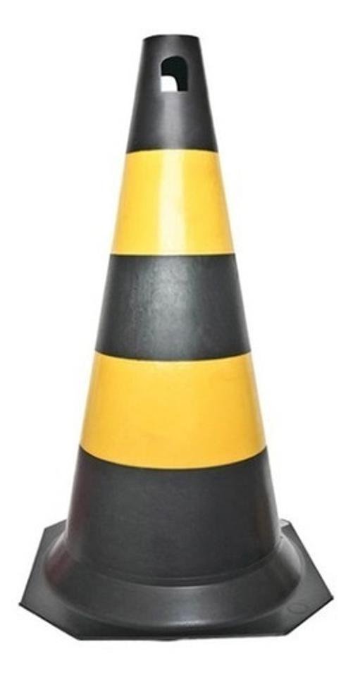 4x Cone Rígido Sinalização Plt 50cm de Trânsito Epi - 5