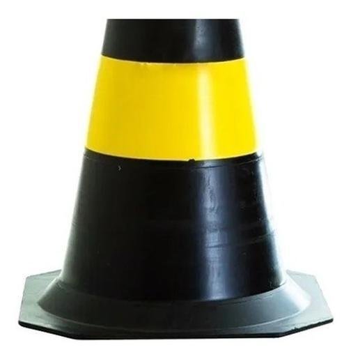 4x Cone Rígido Sinalização Plt 50cm de Trânsito Epi - 3