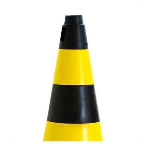 4x Cone Rígido Sinalização Plt 50cm de Trânsito Epi - 4