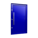Ver imagem 1 de Porta Pivotante Alumínio Lambril c/Puxador Esq. Elite Azul 240x150 Brimak