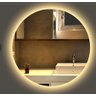 Espelho Redondo Led 80cm Lapidado Luz Quente com Suporte 220v Lyo - 4