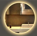 Ver imagem 4 de Espelho Redondo LED 80cm Lapidado Luz  4000W com Suporte 220V Lyo