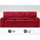 Ver imagem 4 de Sofá com Porta Copos Retrátil e Reclinável Pop 2,05m Velosuede Vermelho - Netsofas