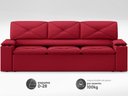 Ver imagem 4 de Sofá com Porta Copos Retrátil e Reclinável Pop 2,05m Velosuede Vermelho - Netsofas
