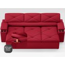 Ver imagem 5 de Sofá com Porta Copos Retrátil e Reclinável Pop 2,05m Velosuede Vermelho - Netsofas