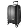 Mala de Viagem Pequena Bordo de Mão ABS Rígida Rodinhas 360 - Preto - 2