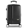 Mala de Viagem Pequena Bordo de Mão ABS Rígida Rodinhas 360 - Preto - 1