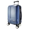 Mala de Viagem Pequena Bordo de Mão ABS Rígida Rodinhas 360 - Azul - 2