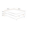 Cama Box Baú Casal 138 Tecido Sintético Preto com Colchão Ortobom Airtech Spring Pocket D26 Bege 70x - 3