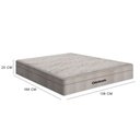Ver imagem 4 de Cama Box Baú Casal 138 Tecido Sintético Preto com Colchão Ortobom Airtech Spring Pocket D26 Bege 70x
