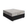 Cama Box Baú Casal 138 Tecido Sintético Preto com Colchão Ortobom Airtech Spring Pocket D26 Bege 70x - 2