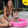 Piscina Inflável banheira Infantil vinil 28 Litros MOR - Rosa - 3