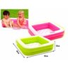 Piscina infantil quadrada inflável 57 litros intex colorida - Verde - 4