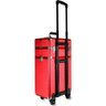 Maleta de Maquiagem Rodinhas Rubys Grande Profissional - Vermelho - 3