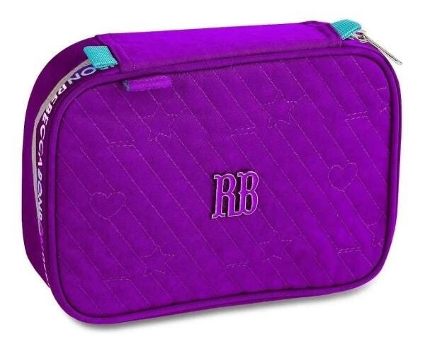 Kit Mochila Rebecca Bonbon Com Estojo Grande Rb2061 Violeta - 3