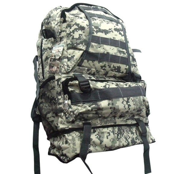 Mochila Camuflada Impermeavel Camping Trilha Cargueira Acampamento (bsl-21296-2) - 2