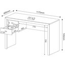 Ver imagem 3 de Mesa Para Escritório 02 Gavetas Me4123 Nogal - Tecno Mobili