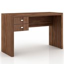 Ver imagem 4 de Mesa Para Escritório 02 Gavetas Me4123 Nogal - Tecno Mobili