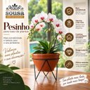 Ver imagem 3 de Suportes Tripé para Vaso de Plantas 18x15cm em Ferro Artesanal