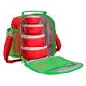 Kit Lancheira Necessaire Térmica Infantil Escolar + 4 Potinho Alimentos - Vermelho - 3