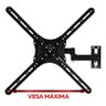 Suporte TV 32 48 50 55 58 60 Polegadas Articulado Samsung Lg - Preto - 5
