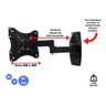 Suporte Pra TV Articulado 40 43 47 50 55 Samsung Lg Tcl Aoc - Preto - 5