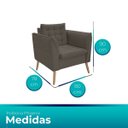 Ver imagem 5 de Poltrona Phoenix Veludo D26 Ergonômica - Meu Estofado:azul Lux