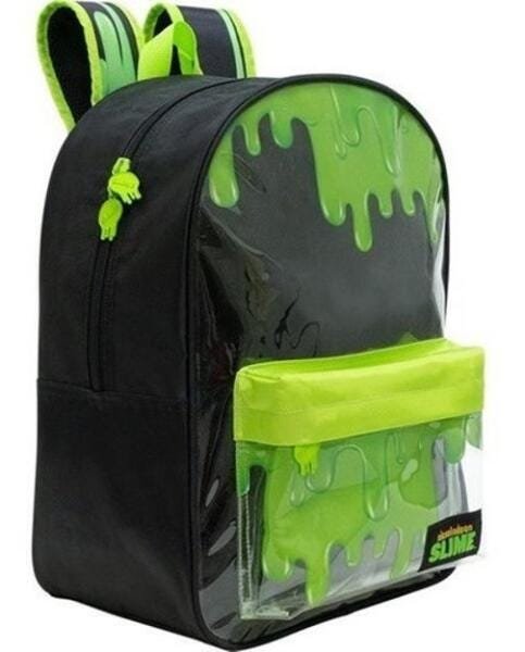 Kit Mochila Slime Preta Nickelodeon+ Estojo Transparente - 3