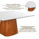 Ver imagem 7 de Conjunto Mesa Bérgamo e 8 Cadeiras Madeira Maciça e Estofada Ímola Off White
