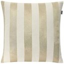 Ver imagem 2 de Kit 4 Capas de Almofadas Luxo Composê Adamascado, Listrado e Medalhão Branco e Dourado 45x45cm Sua C