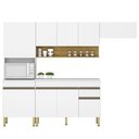 Ver imagem 1 de Cozinha Modulada 4 Pecas Balcao com Tampo Line Supremo Cp Freijo Ktp