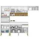 Ver imagem 6 de Cozinha Modulada 4 Pecas Balcao com Tampo Line Supremo Cp Freijo Ktp
