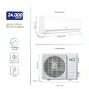 Ver imagem 4 de Ar Condicionado Split Hq Hi Wall Inverter 24.000 Btu/H Quente e Frio Branco VIHT24CH3S2S723 220V
