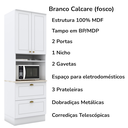 Ver imagem 7 de Cozinha Modulada 5 Pecas 272 Cm Ce171 Americana Branco Calcare Henn