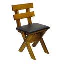 Ver mais imagens de Conjunto Mesa Madeira Maciça para Churrasco Imbuia + 4 Bancos Estofados Preto