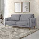 Ver imagem 1 de Sofá Living Biagio Pés Madeira 2,40m - Fortbello Estofados:grafite