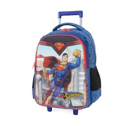 Mochila Infantil Carrinho Azul Superman Gg IC34312SMKL Luxcell - 2