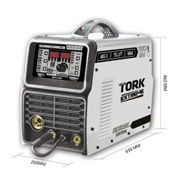 Máquina De Solda Inversor Trisolda 350A Touch 350 S Mig S + Tig Lift + Mma Vrd 5/20 Kgs Supertork - 3