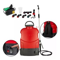 Pulverizador de Veneno Costal a Bateria 20 Litros Branco - 1 Pulverizador de Veneno Costal a Bateria 20 Litros Branco - 1