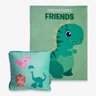 Almofada com Manta Dinossauro - Zonacriativa - 1