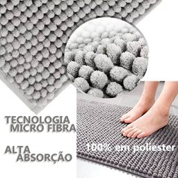 TAPETE POPCORN PRETO 0,40x0,60:PRETO - 7