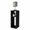 Ver imagem 4 de Mesa de Cabeceira Preto Cama Solteiro Quarto Sala 60x20x20:Preto