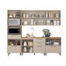 Conjunto Cozinha Compacta Madri Jequitiba Off White - 3
