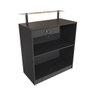 Balcão Caixa Para Loja 100% MDF modelo New 89x111x45 cm Comac Preto - 2