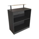 Ver imagem 2 de Balcão Caixa Para Loja 100% MDF modelo New 89x111x45 cm Comac Preto