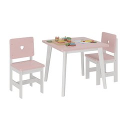 Conjunto Infantil Mesa com 2 Cadeiras Madeira de Pinus Sofia - 2