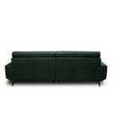 Ver imagem 6 de Sofá Decorativo Ashton 3 Lugares Sala de Estar 216cm Pés em Aço Couro Verde Musgo G88 - Gran Belo