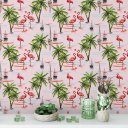 Ver imagem 2 de Papel de Parede Temático Tropical Flamingo - 3,30x0,50m