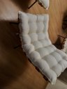 Ver imagem 6 de Poltrona Costela Decorativa Sala de Estar Linho Bege